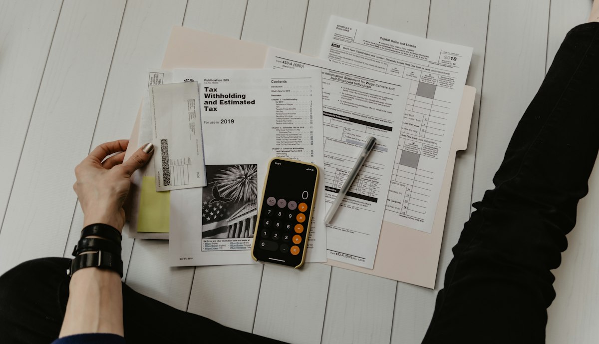 Financial planning documents and calculator