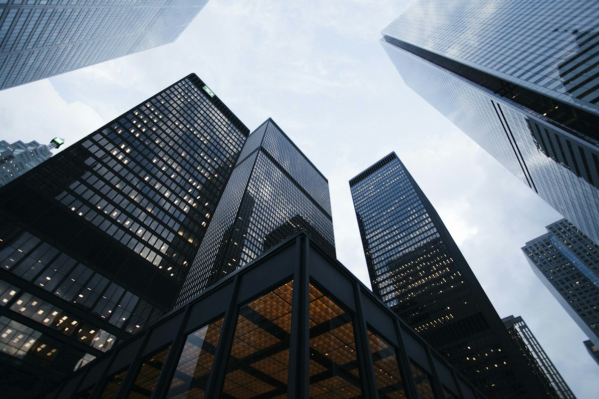 Modern technology office skyline